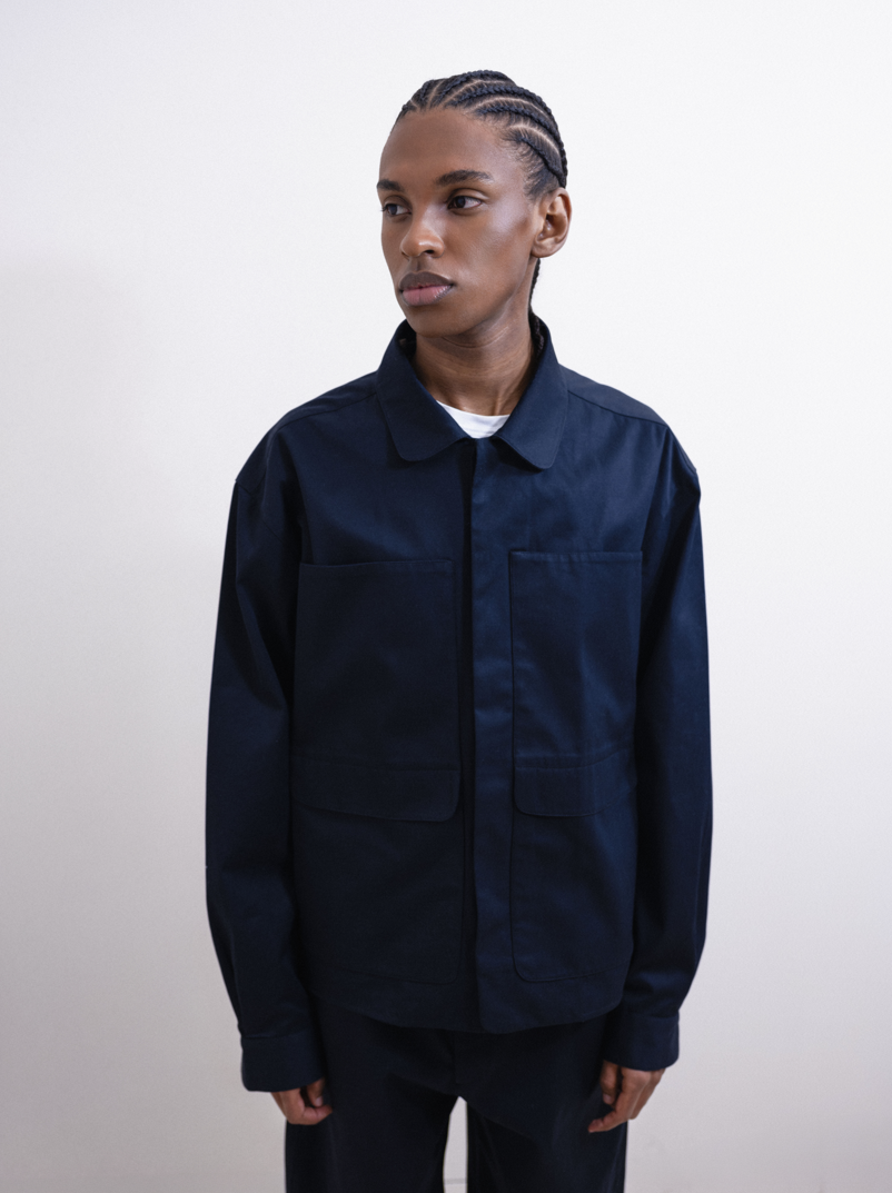 Veste worker homme en gabardine de coton